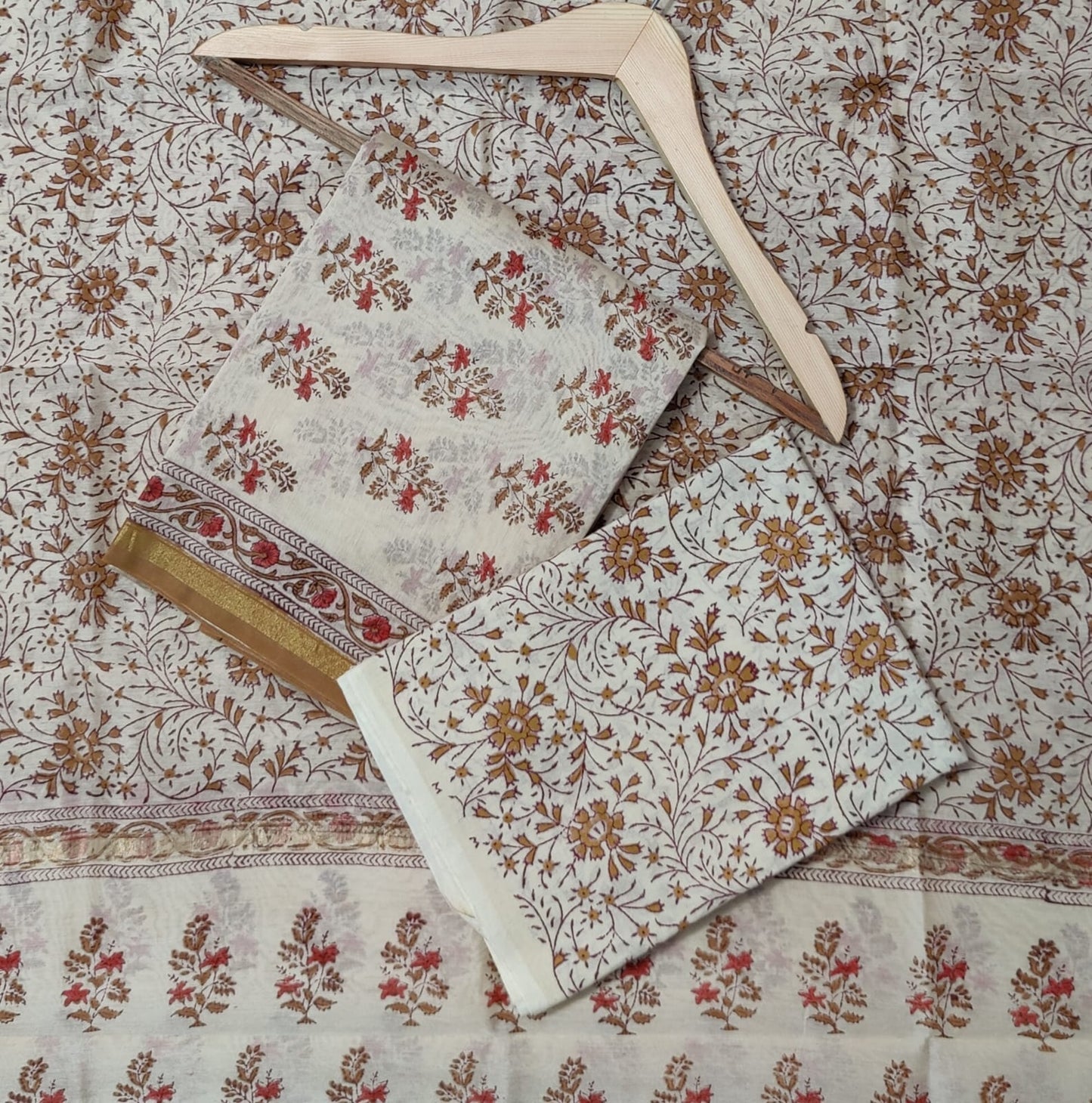 Chanderi Silk Cotton Dress Material