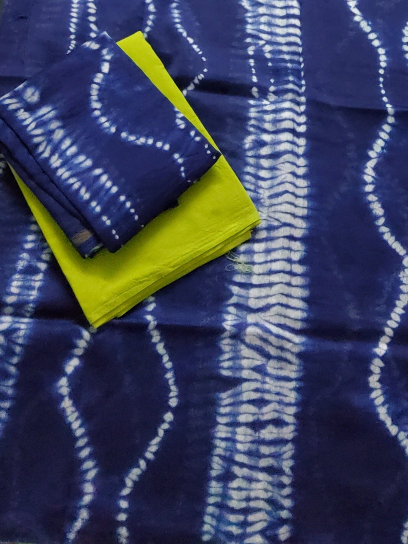 Chanderi Hand Block Printed Dress Material