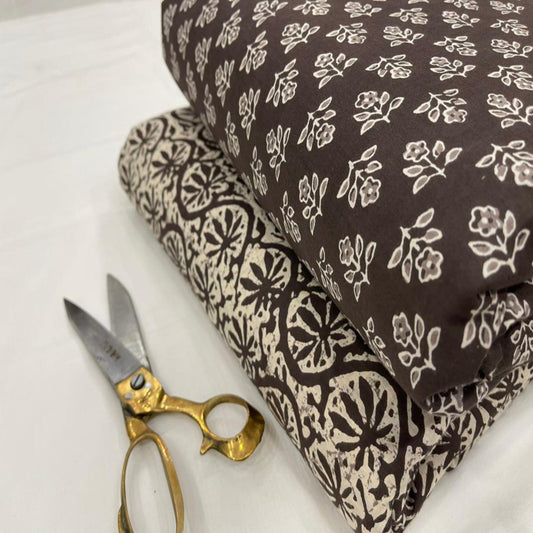 Cotton Bagru Print Top Bottom Set