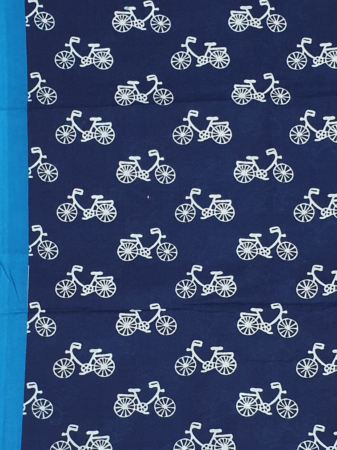 Cotton Block Print Dress material with Chiffon Dupatta in SALE