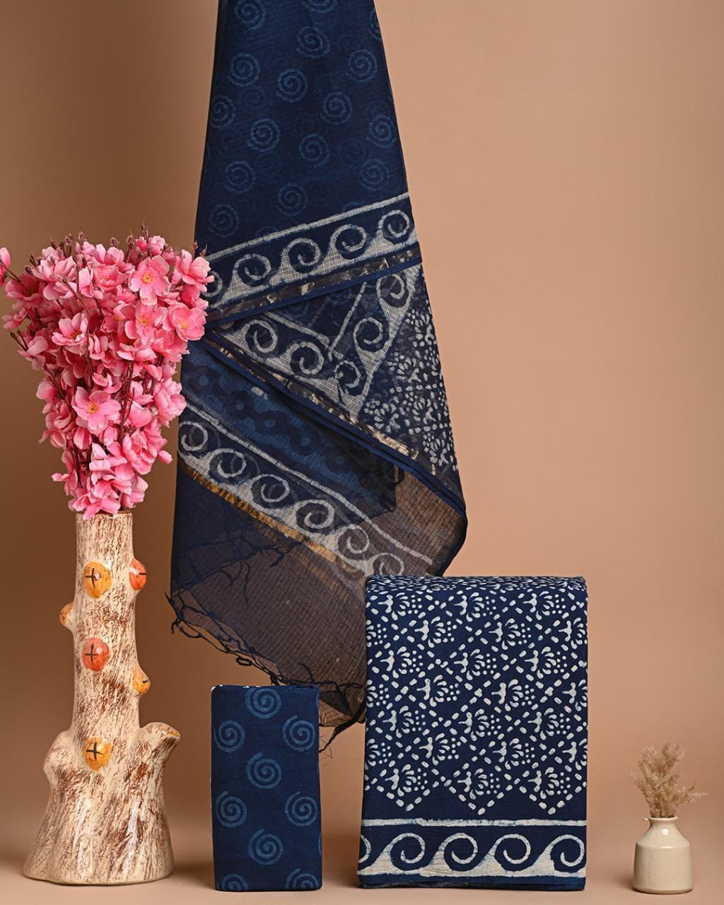 Cotton Dress Material with Kota Dupatta