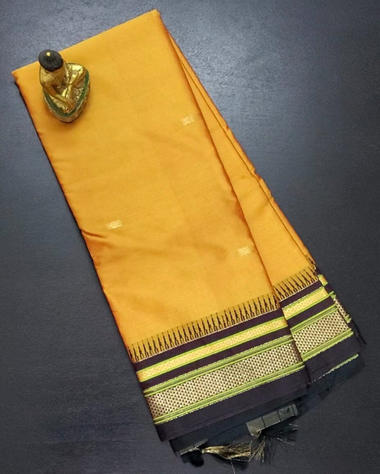 Cotton Silk Saree with ilkal border and all over bootis
