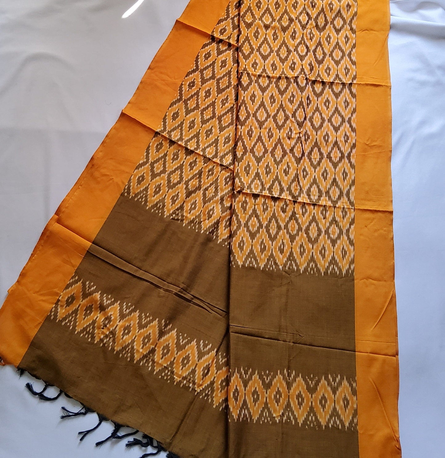 Double Ikat Mercerised Cotton Dupatta