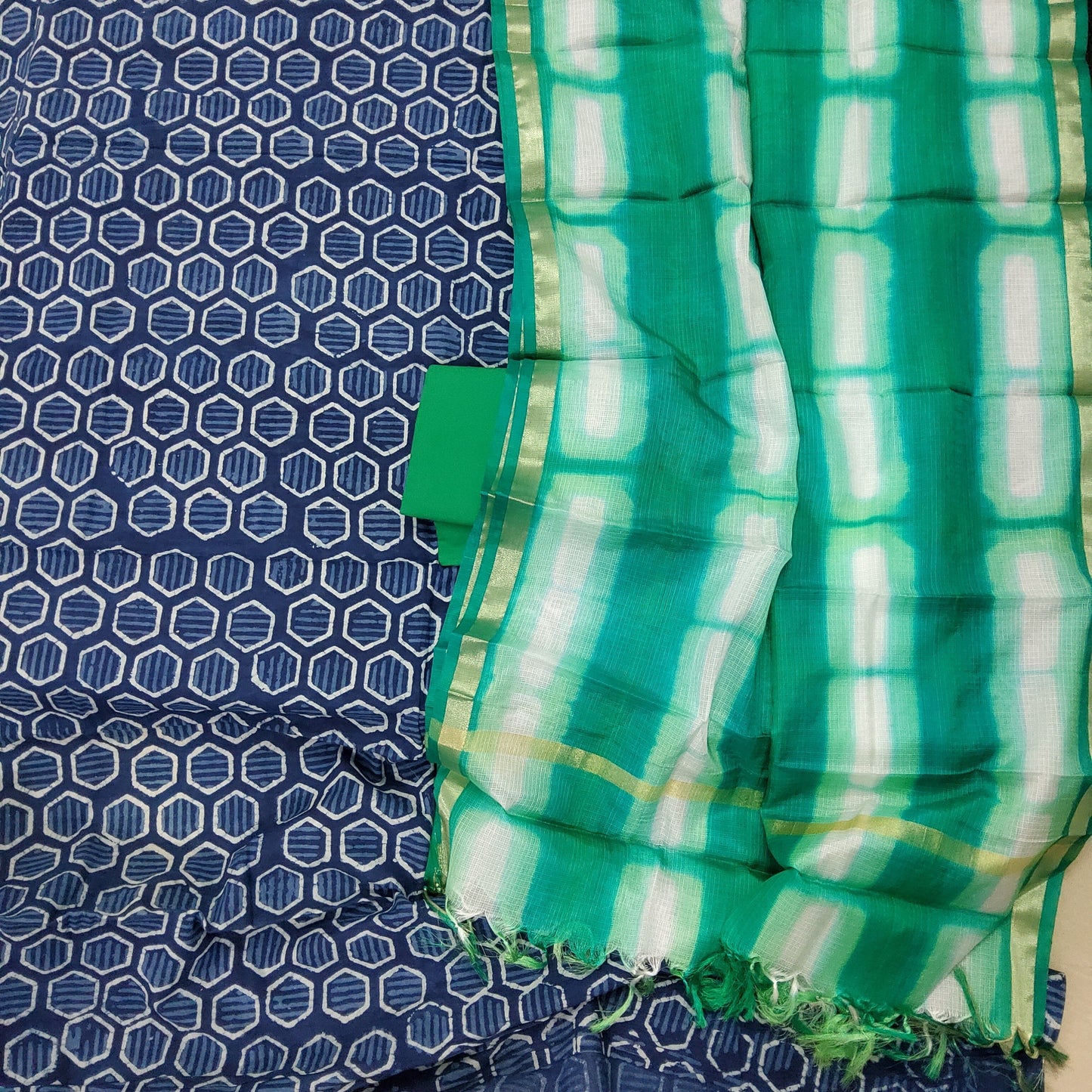 Hand Block Print Cotton Dress Material