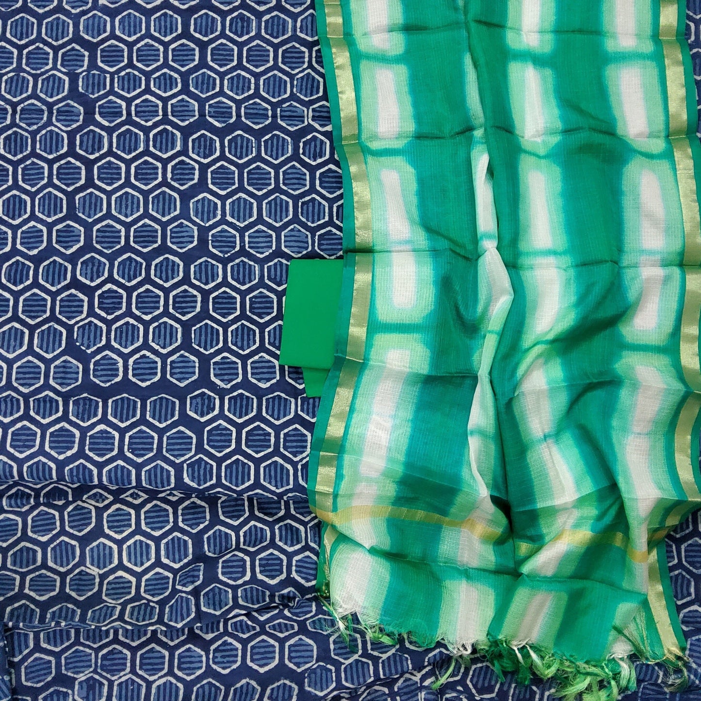 Hand Block Print Cotton Dress Material