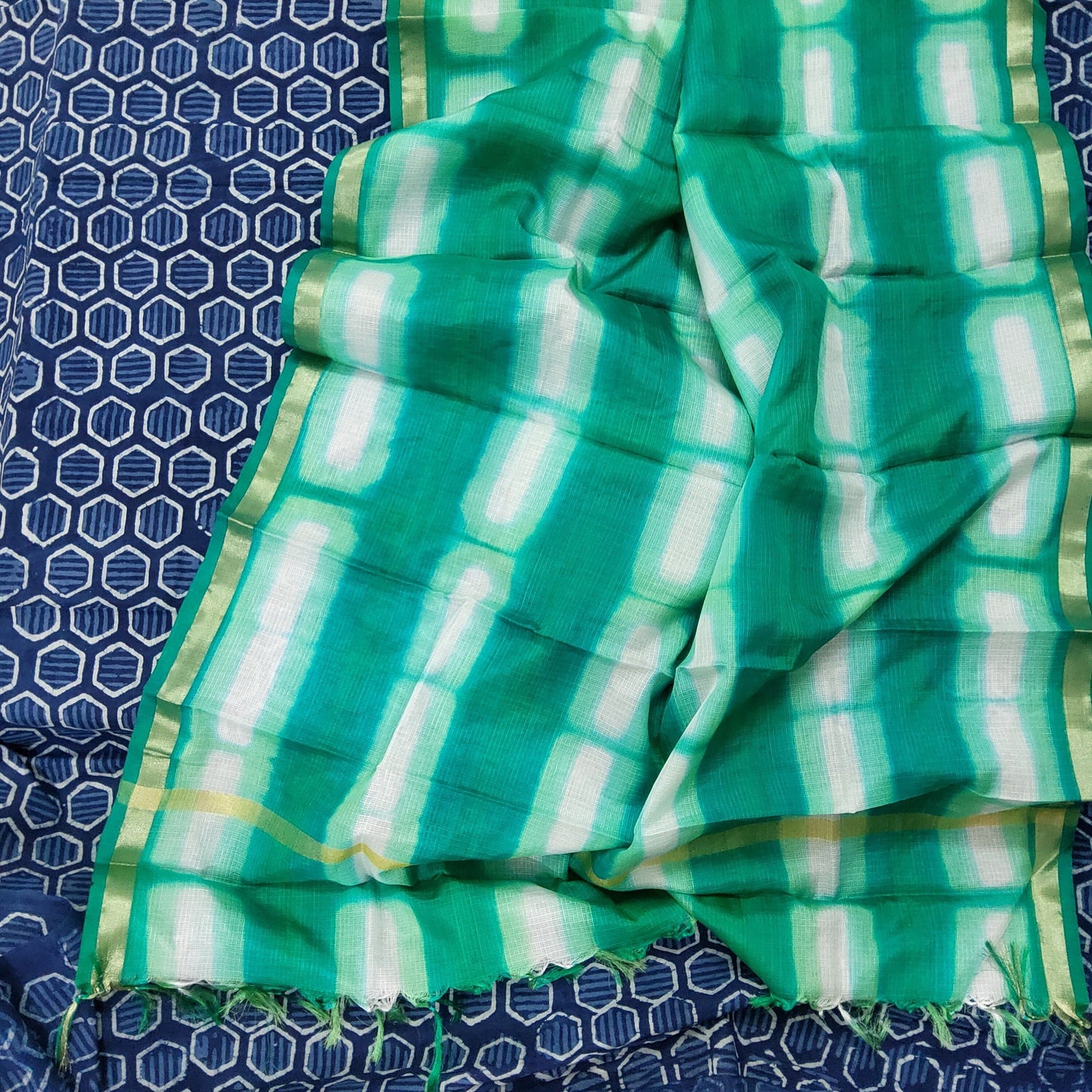 Hand Block Print Cotton Dress Material