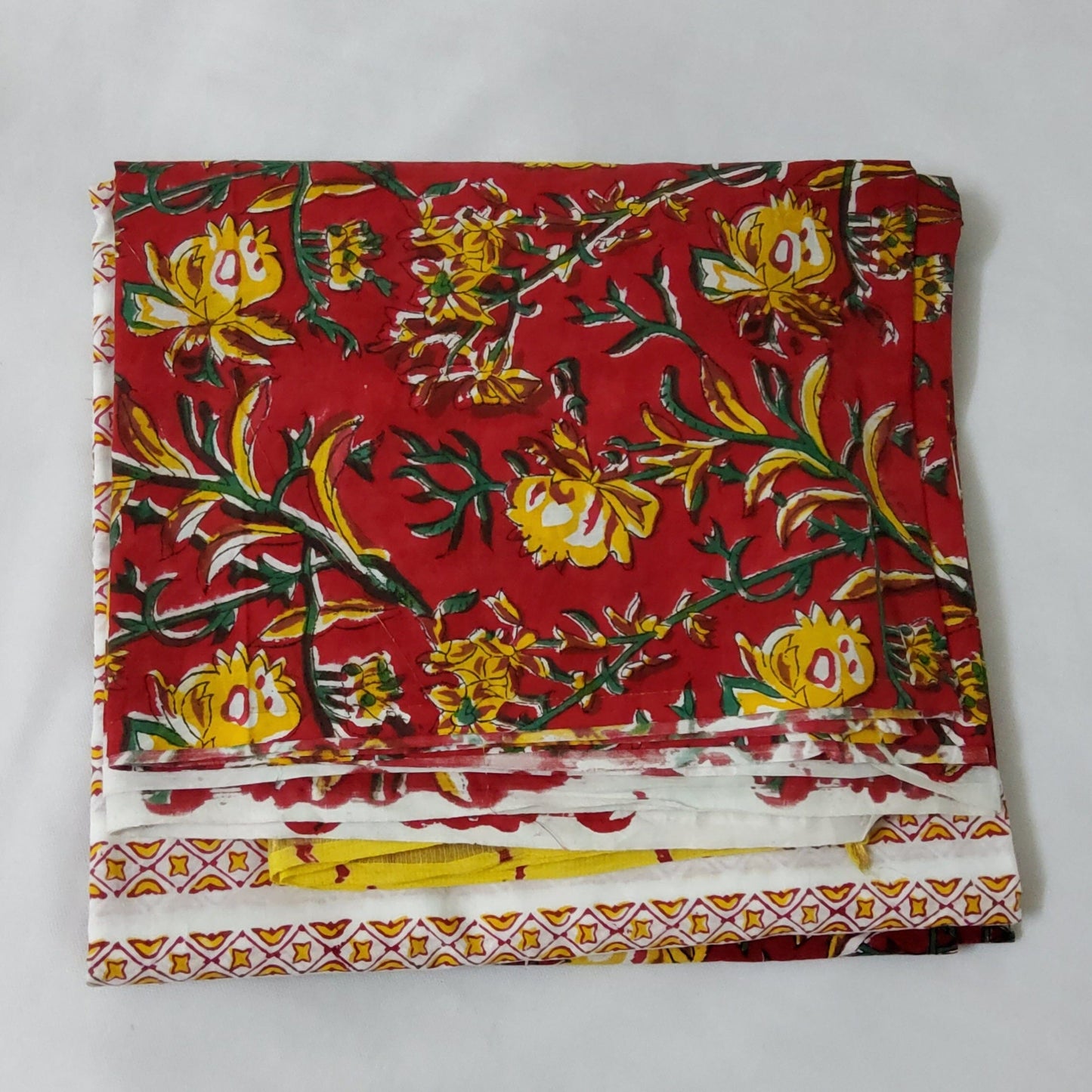 Bagru Printed Cotton Dress Material with Lehariya Kota Dupatta