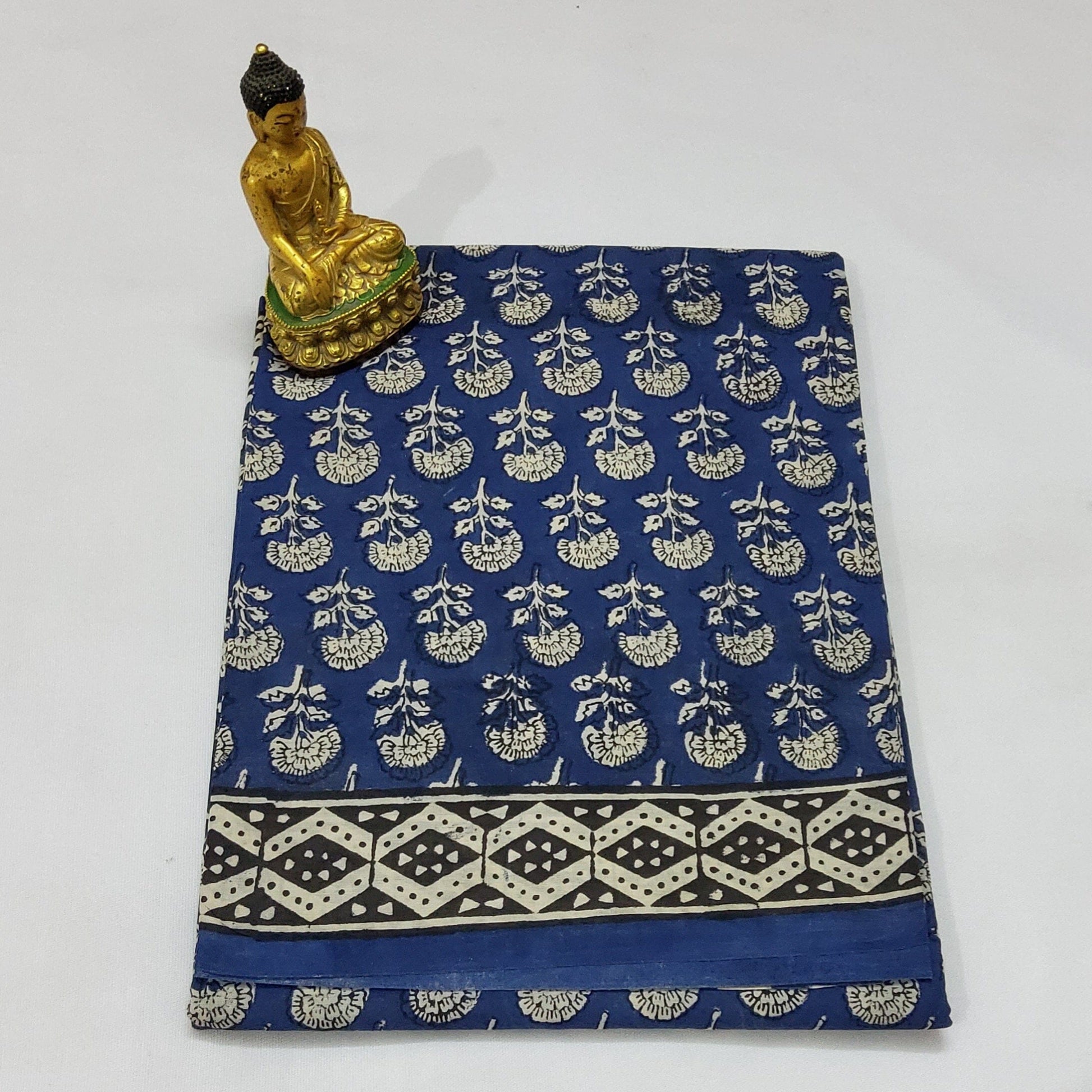 Hand Block Print Soft Cotton Saree with Blouse