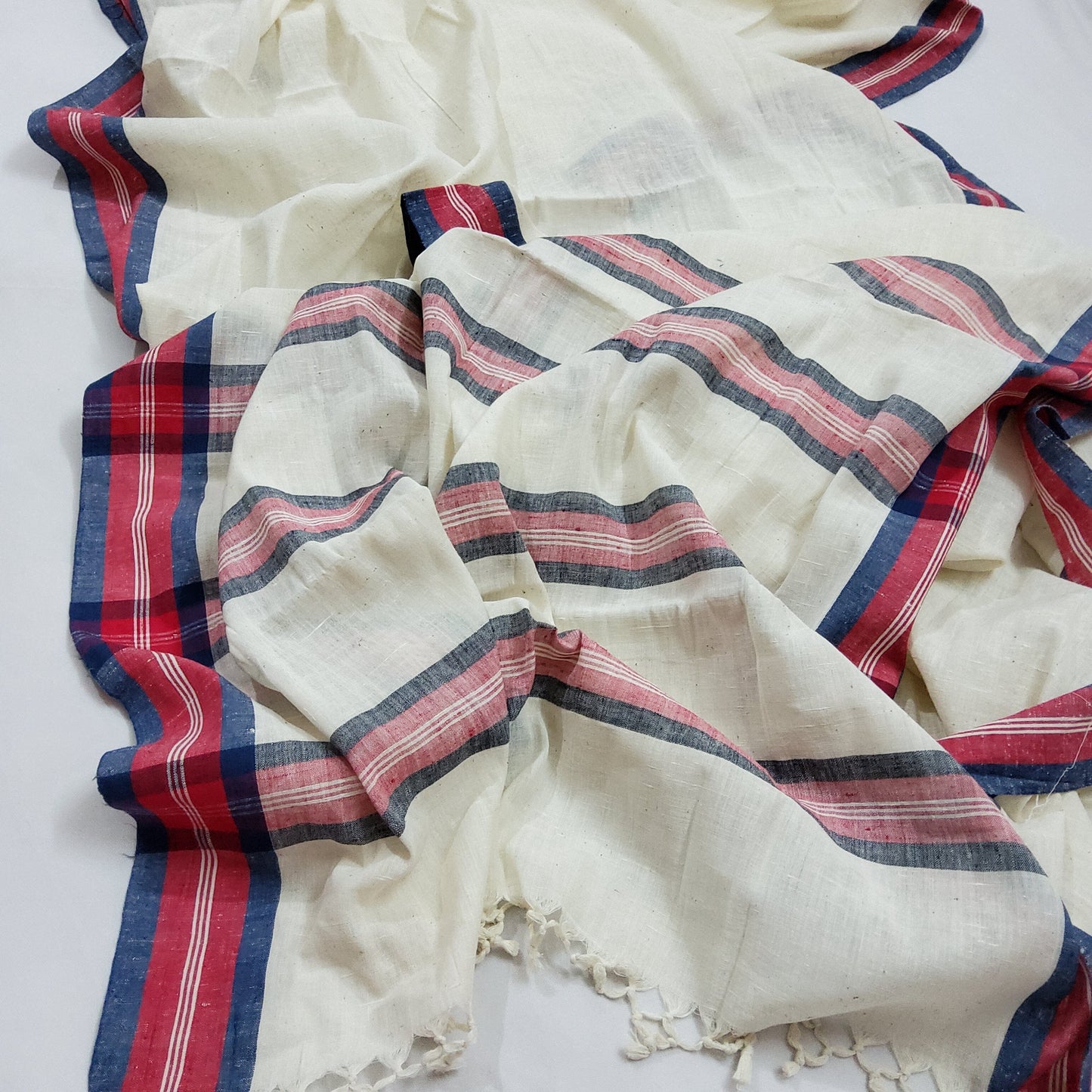 Hand Spun Hand Woven Bengal Cotton Saree