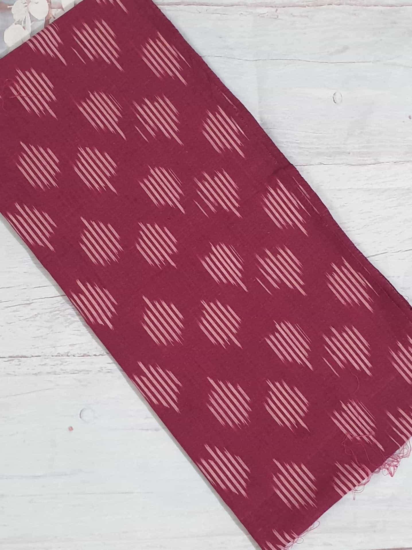 Ikat Cotton Blouse Fabric