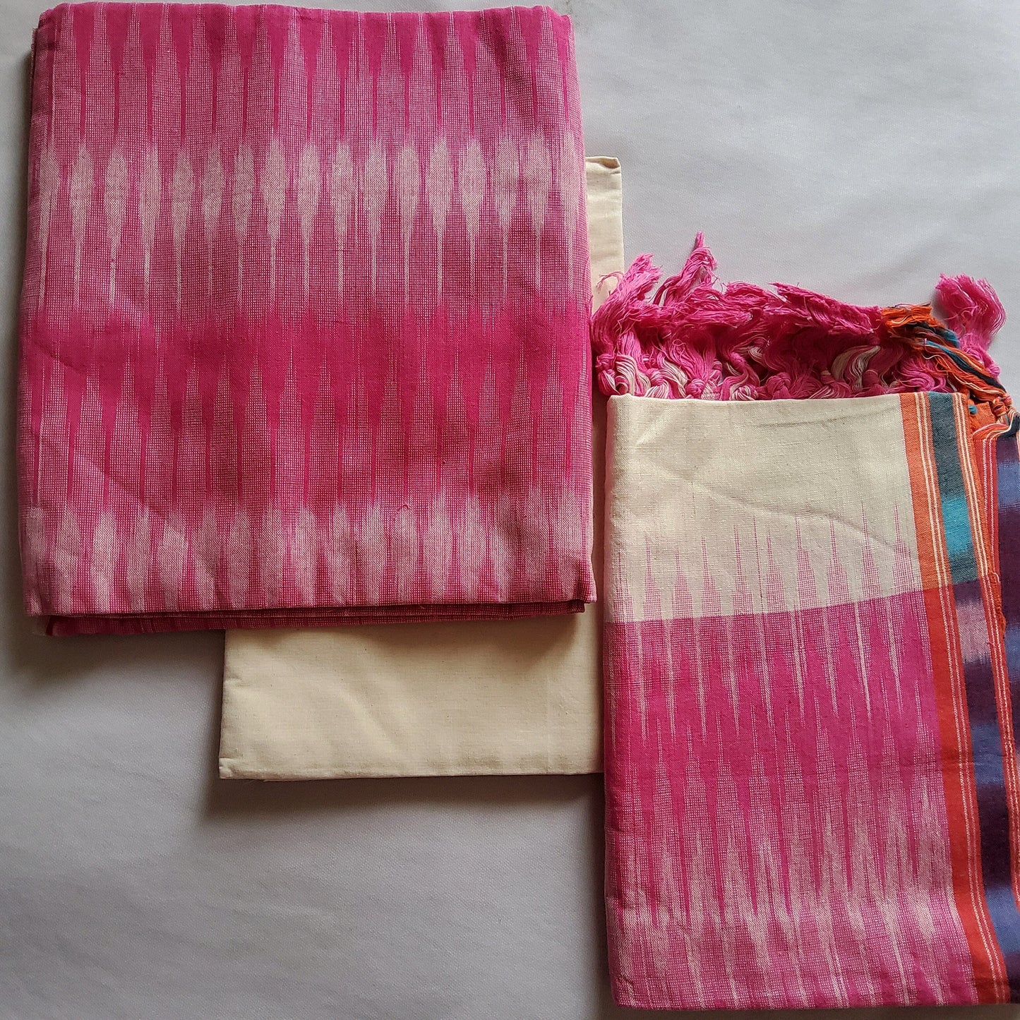 Ikat Cotton Dress Material