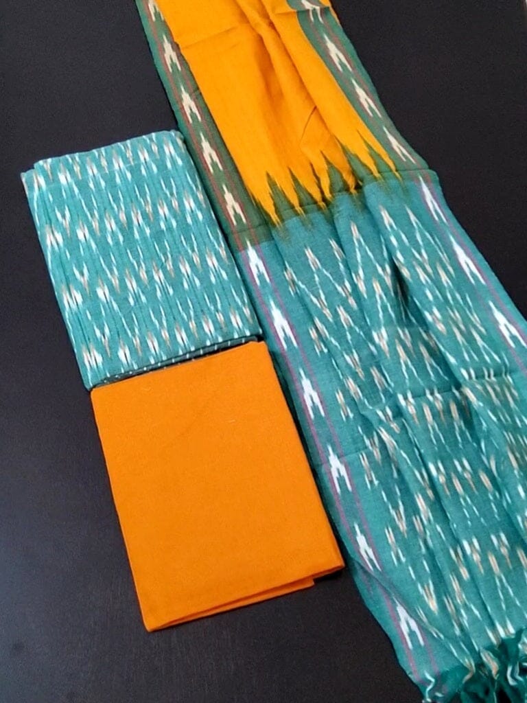 Ikat Cotton Dress Material