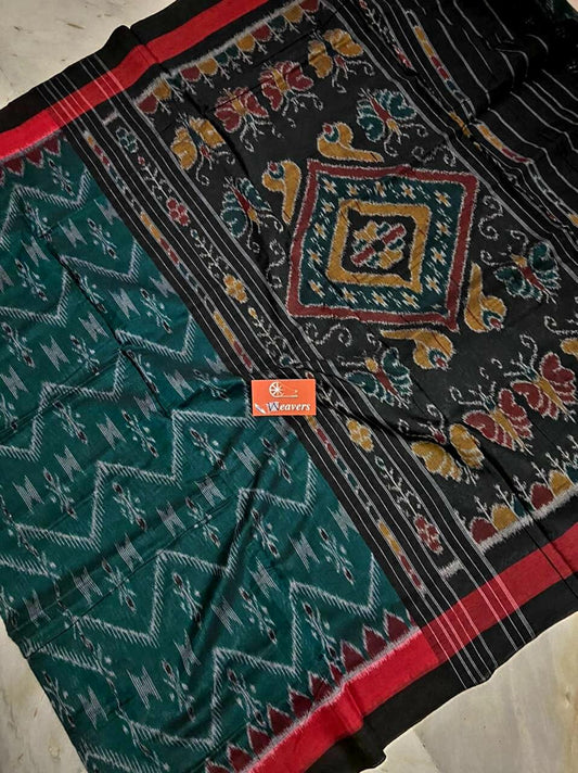Ikat Mercerised Cotton Handloom Saree