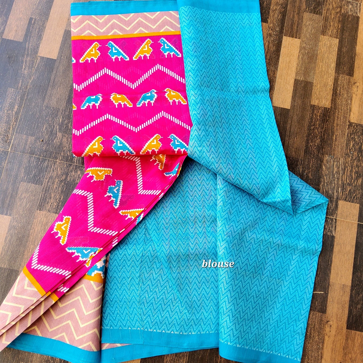 Jute Silk Saree with Blouse