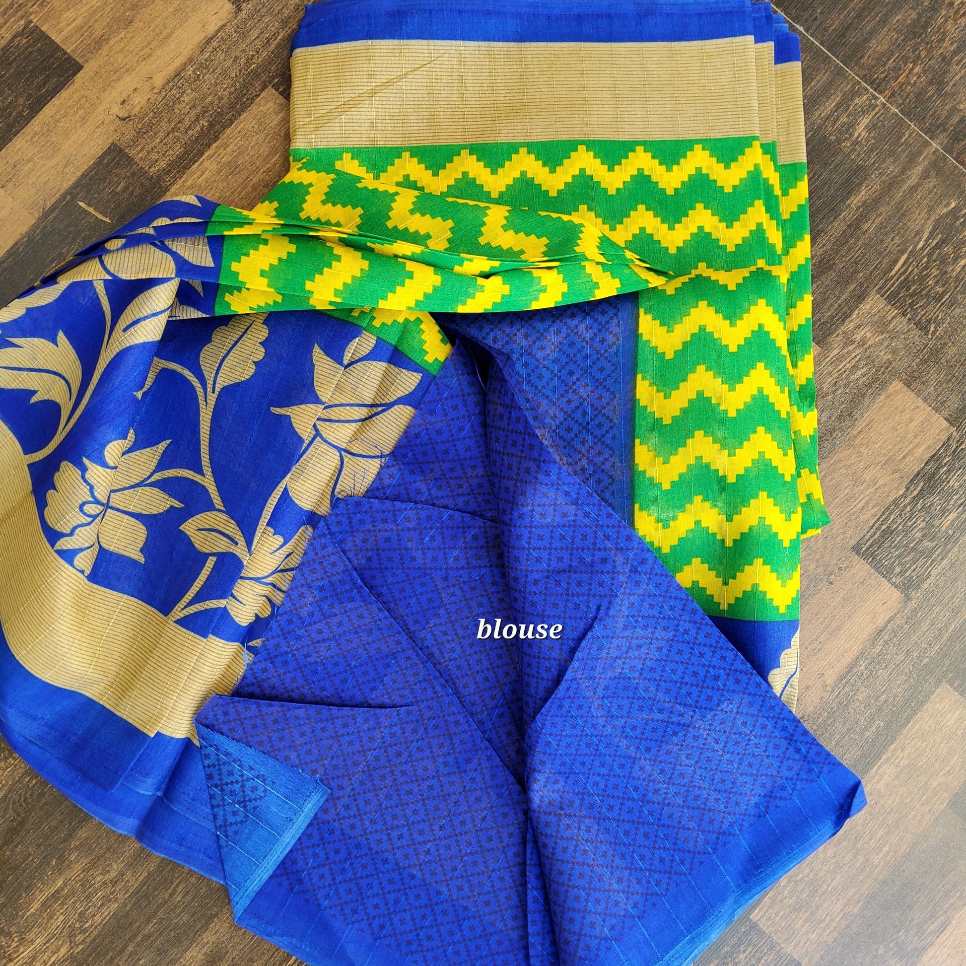 Jute Silk Saree with Blouse