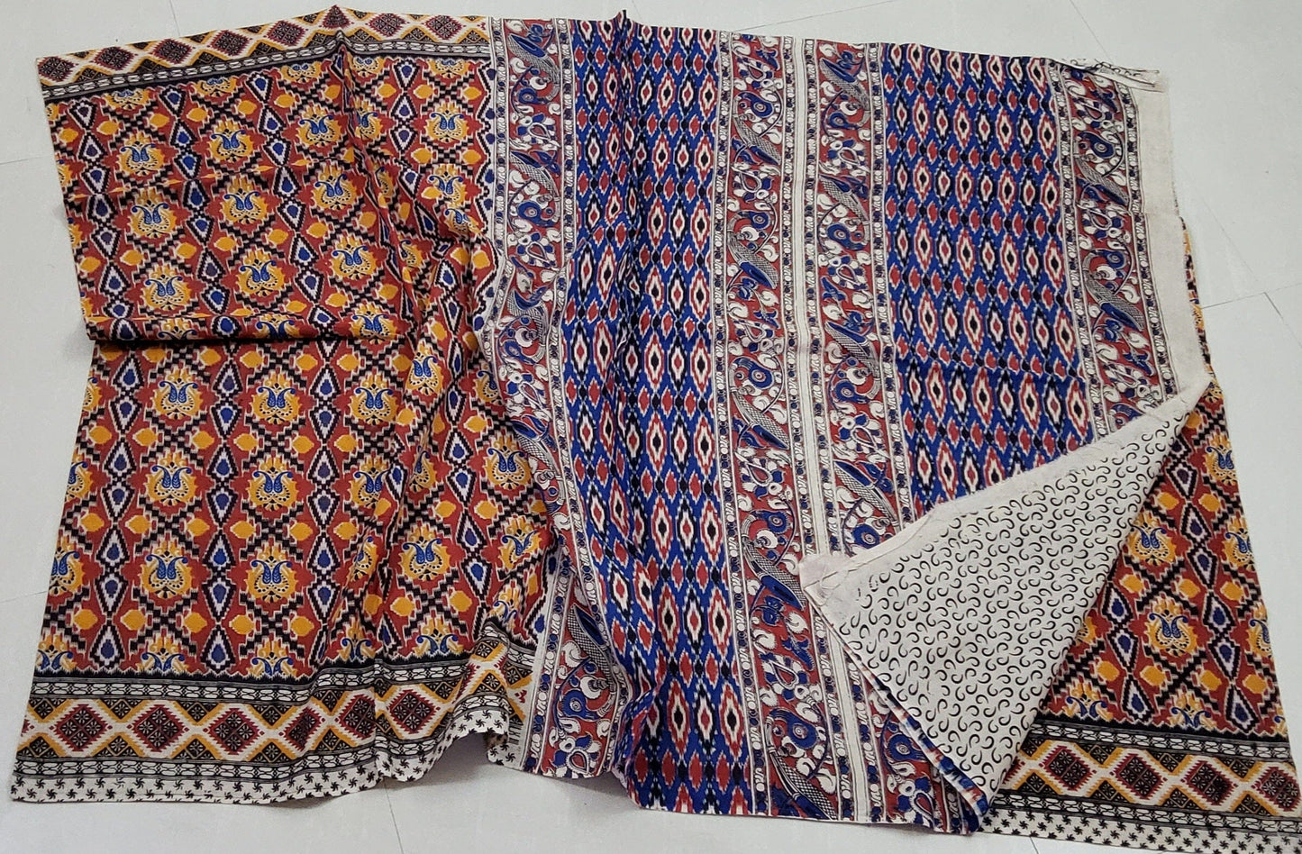 Kalamkari Cotton Saree with Blouse