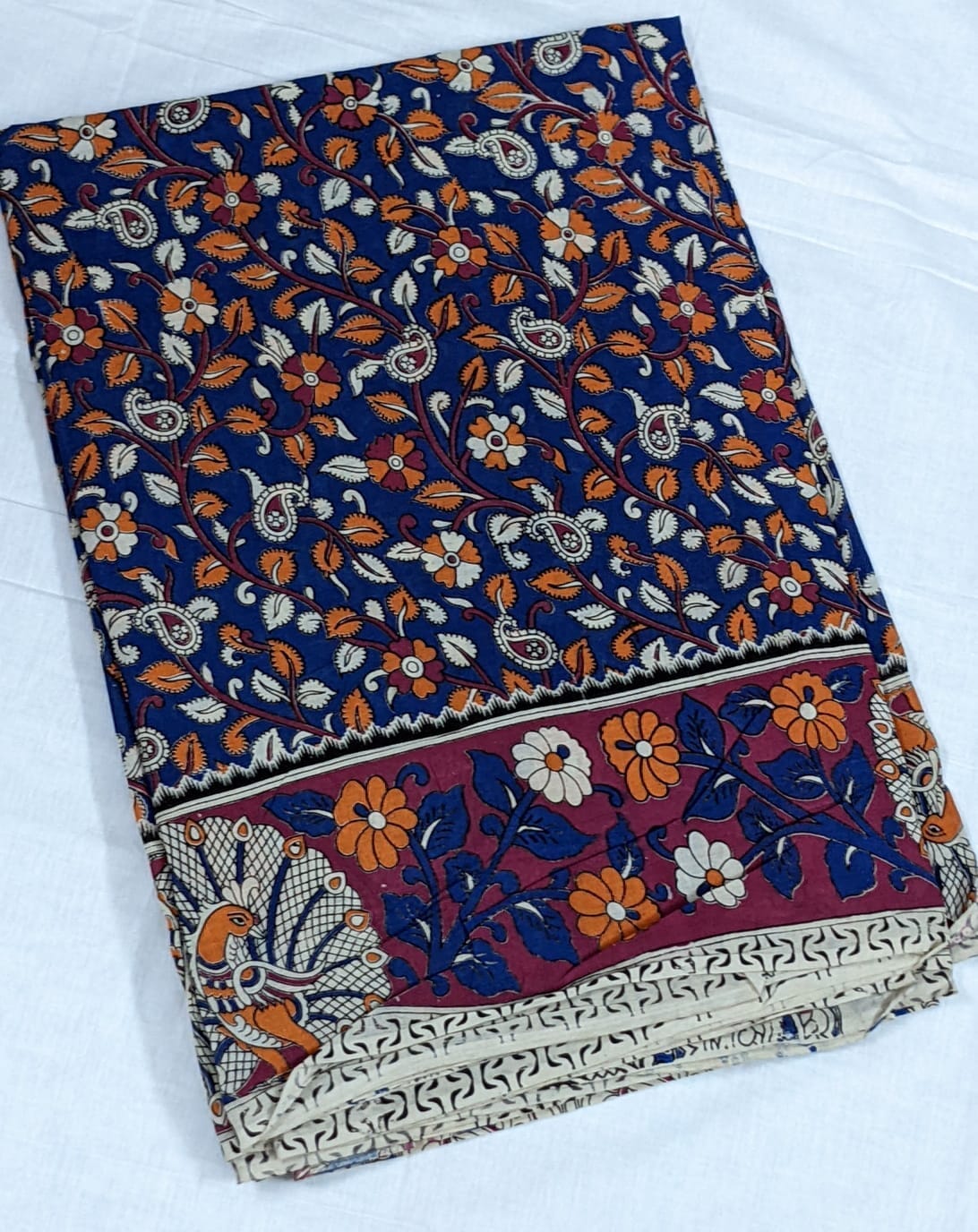 Kalamkari Cotton Saree with Blouse
