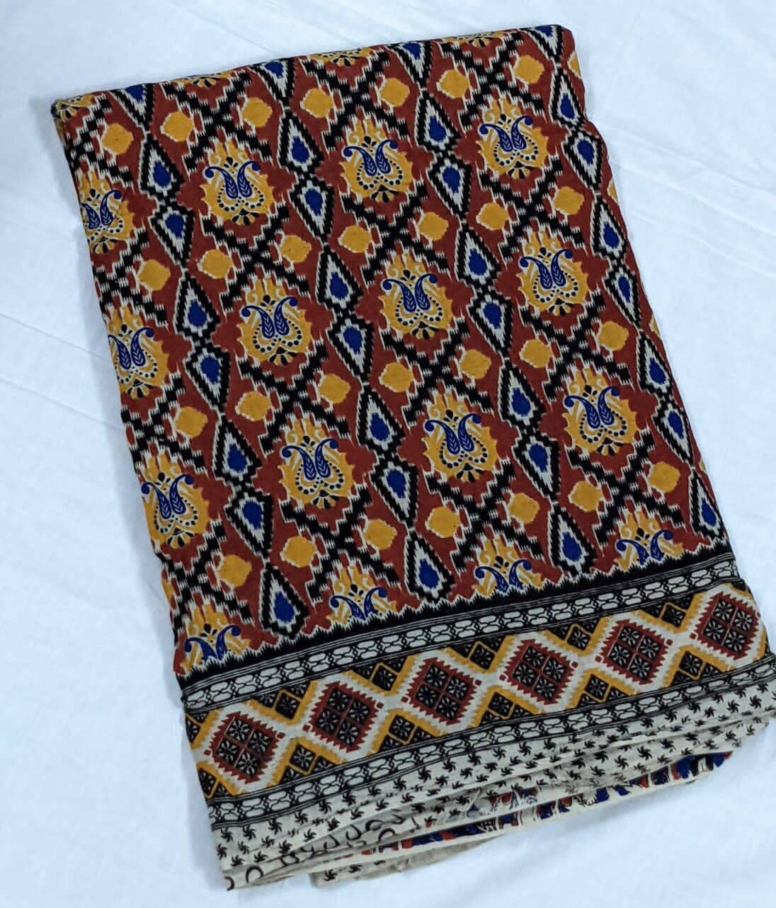 Kalamkari Cotton Saree with Blouse