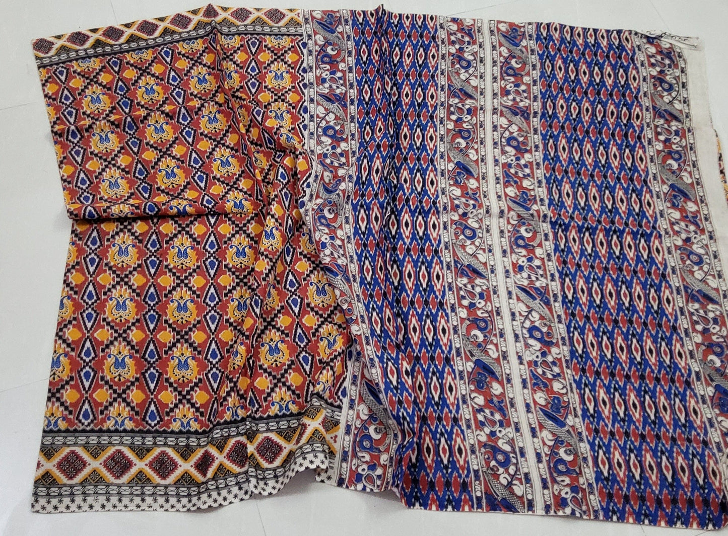 Kalamkari Cotton Saree with Blouse