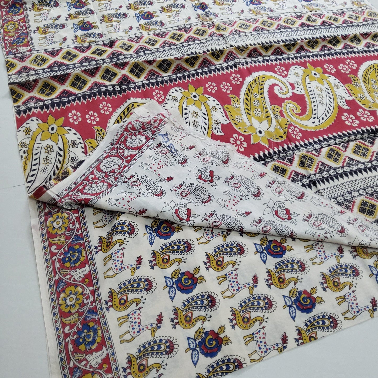 Kalamkari Cotton Saree with blouse