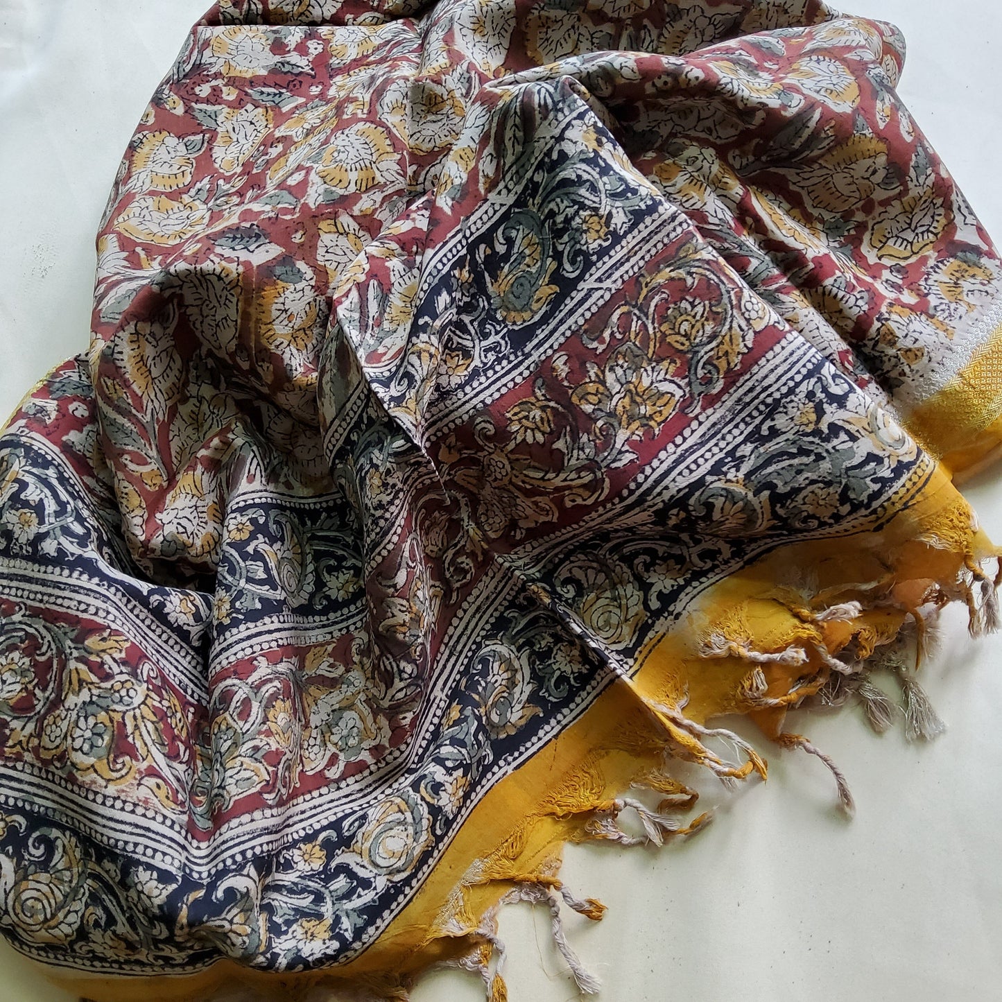Kalamkari Silk Dupatta