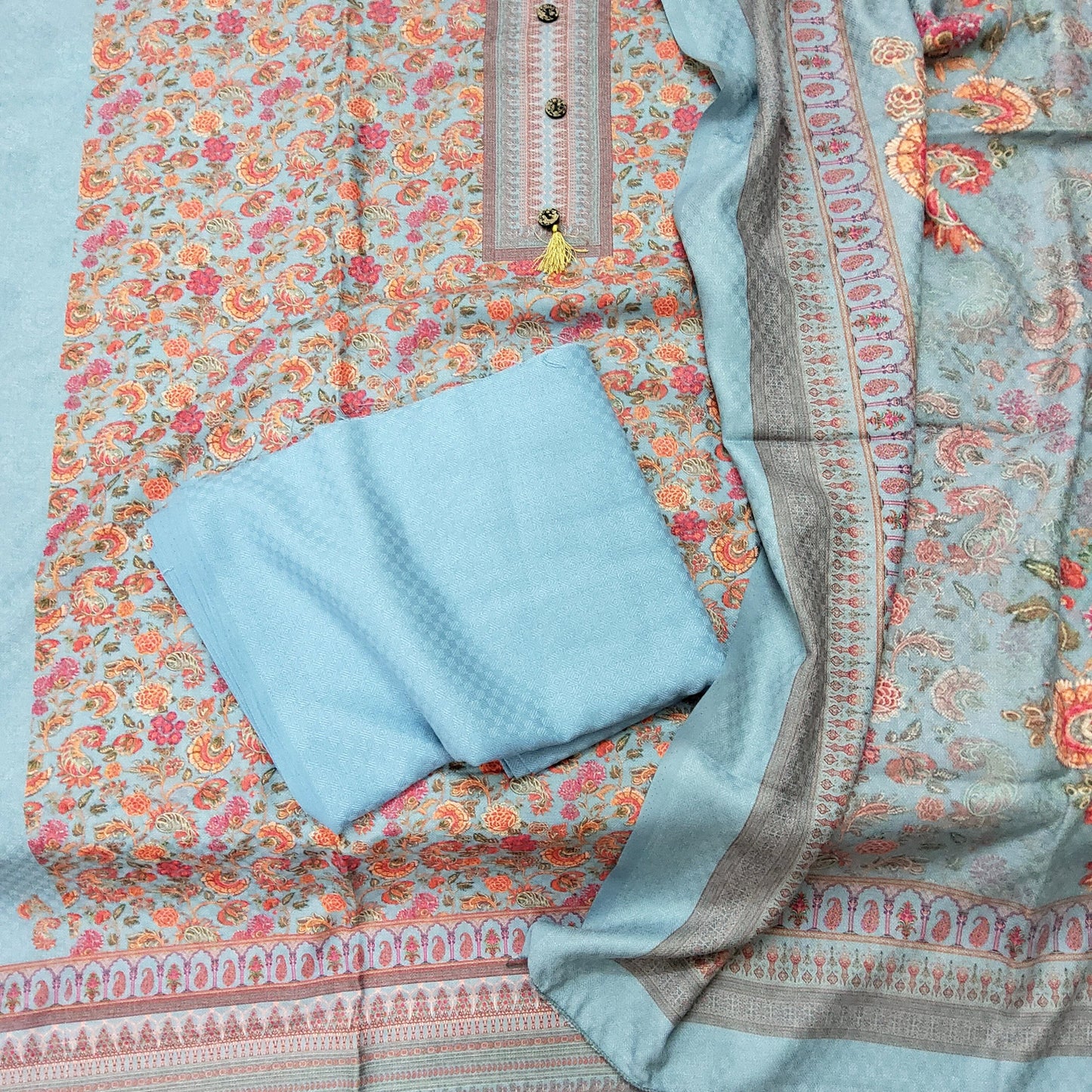 Kani Weaving Woollen Dress Material