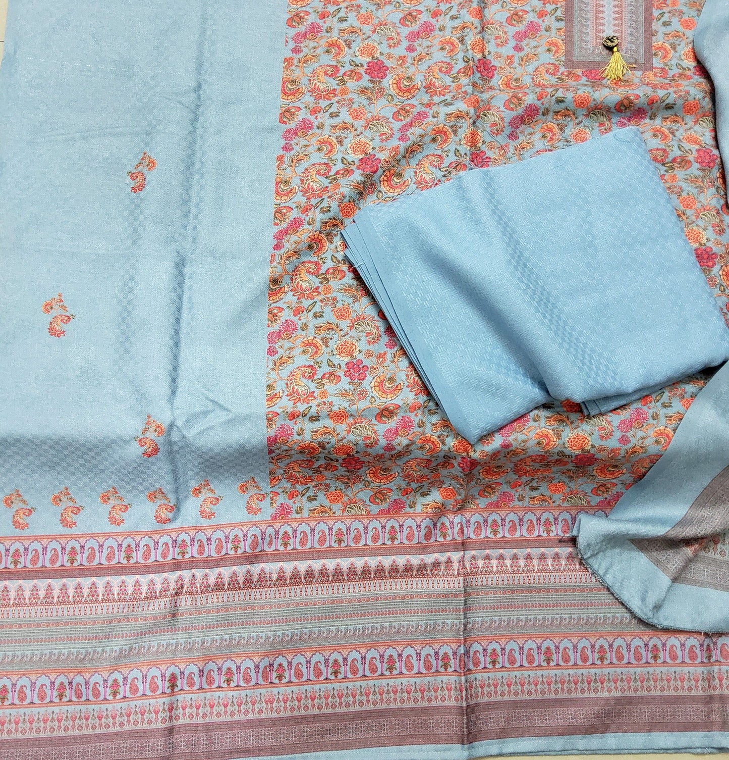 Kani Weaving Woollen Dress Material