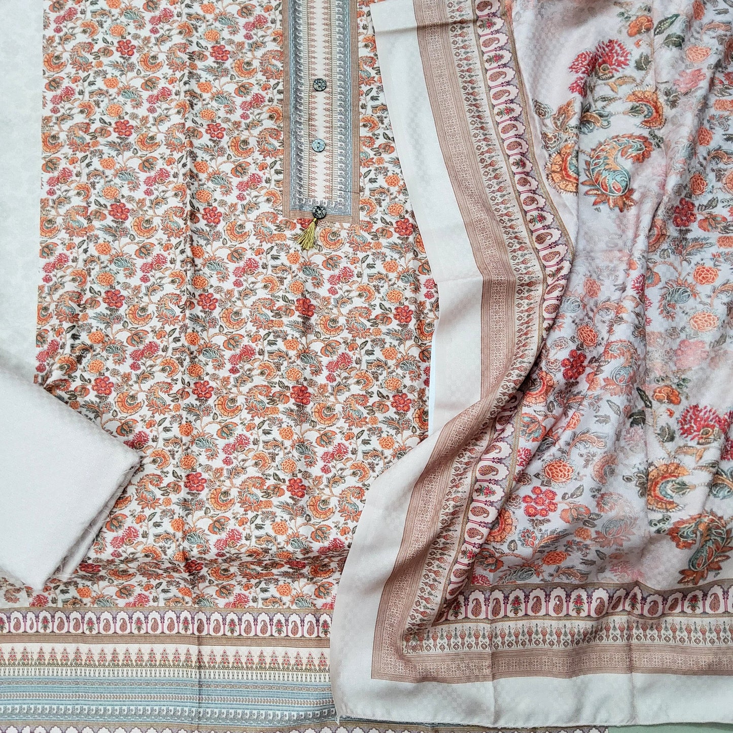 Kani Weaving Woollen Dress Material
