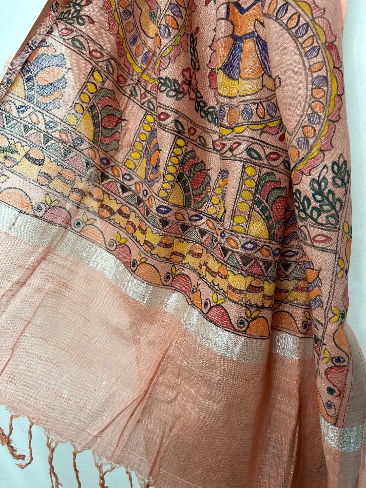 Madhubani Hand Painted Dupatta