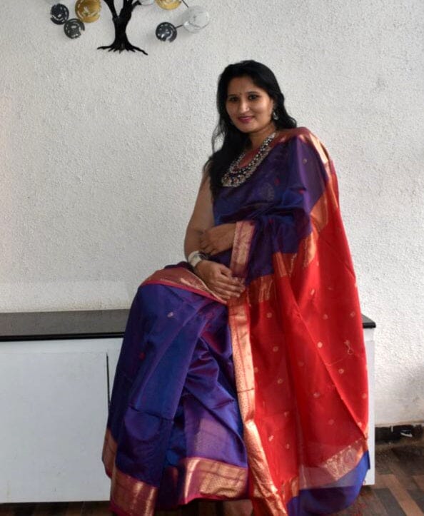 Maheshwari Silk Cotton Sarees with All Over Bootis
