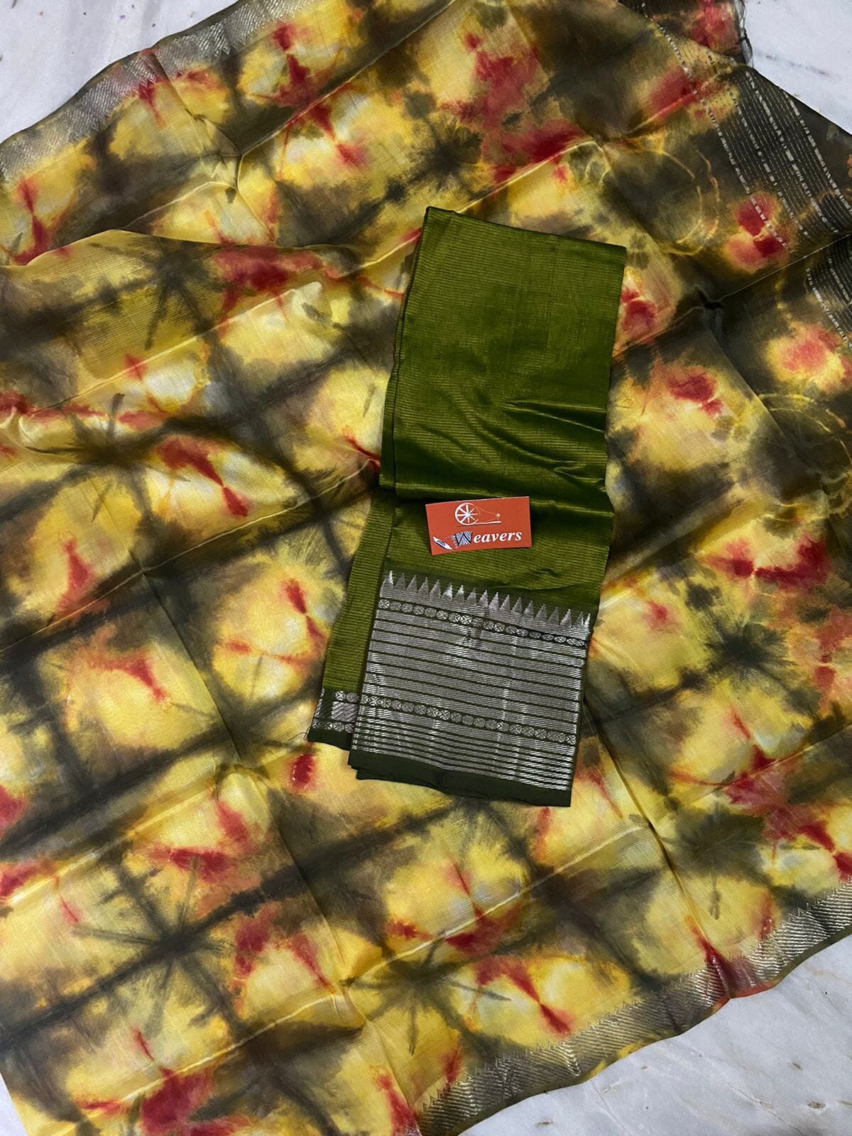 Mangalgiri Hand woven Silk Cotton Dress Material
