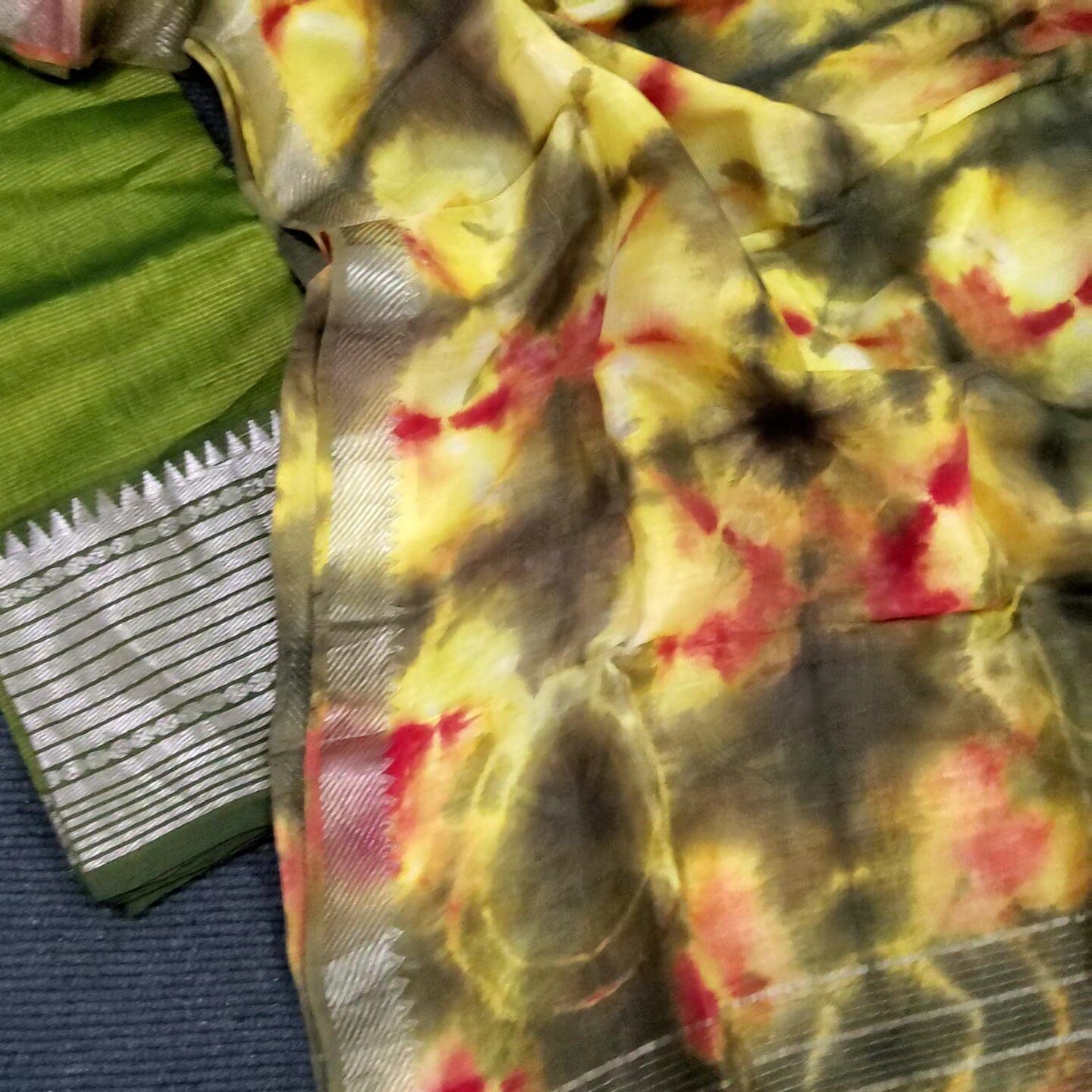 Mangalgiri Hand woven Silk Cotton Dress Material