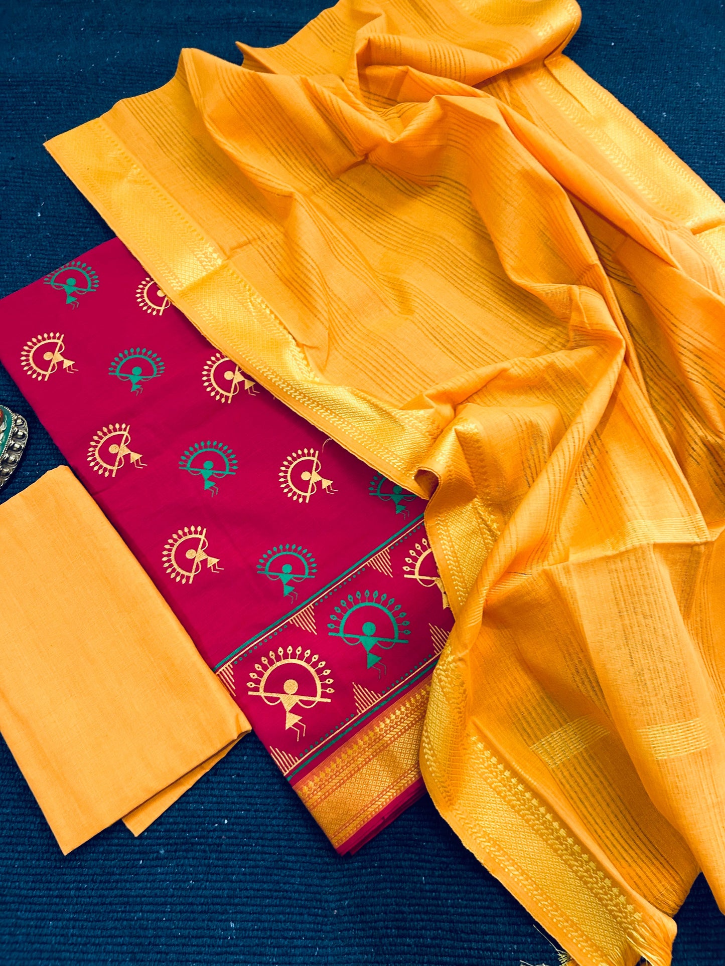 Mangalgiri Cotton Dress Material