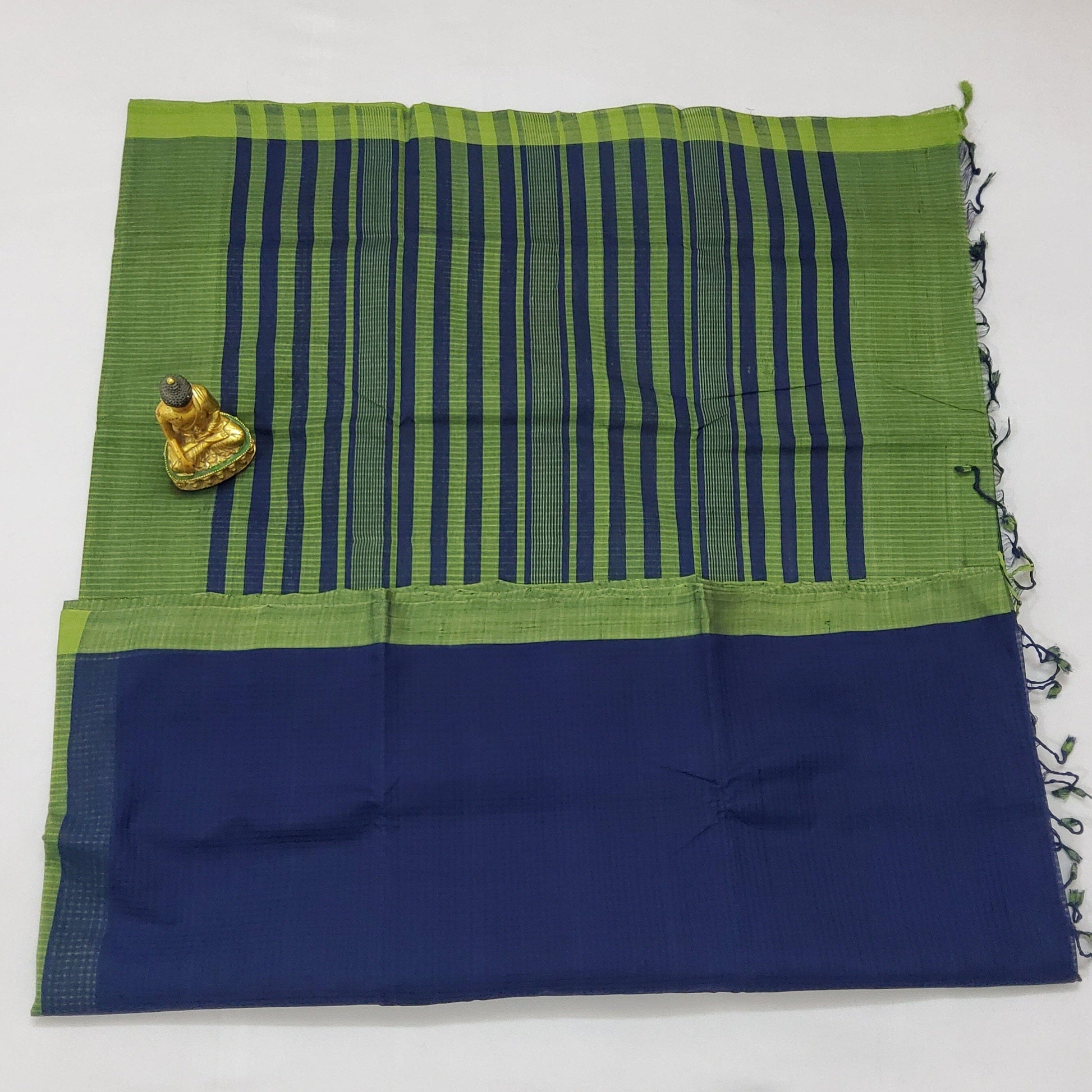 Mangalgiri Cotton Saree with Contrast Blouse