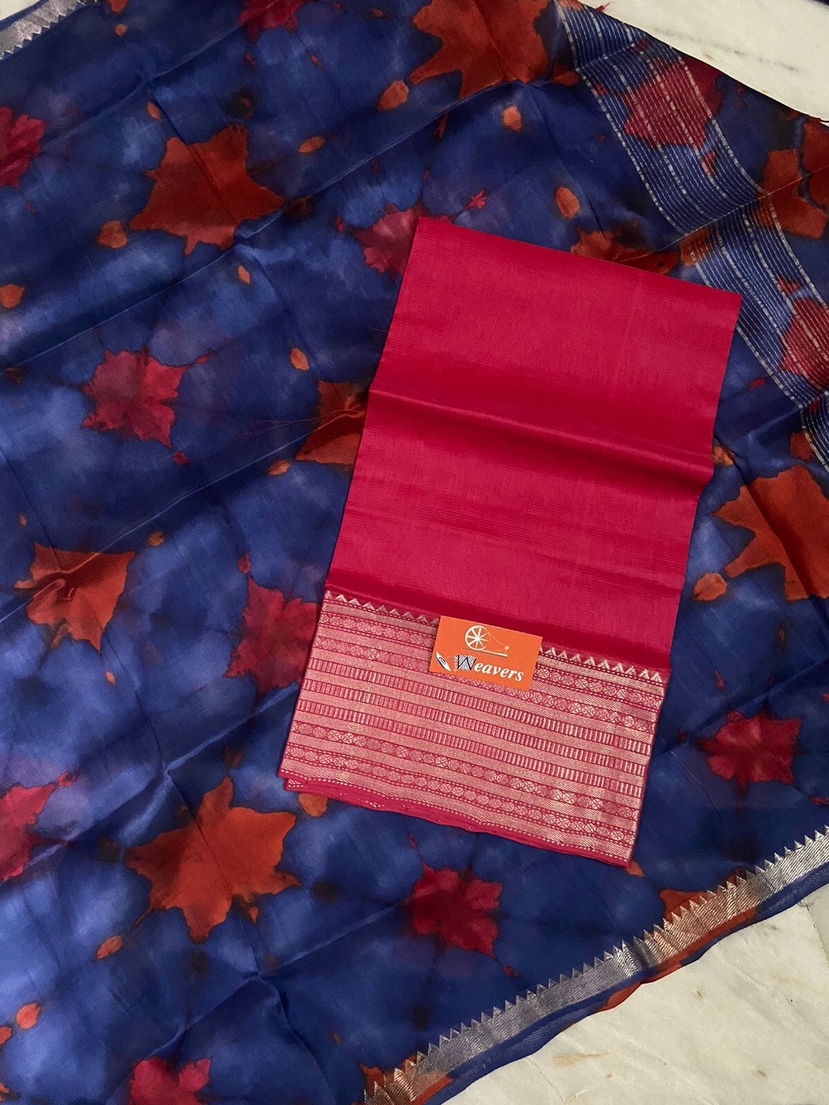 Mangalgiri Hand woven Silk Cotton Dress Material