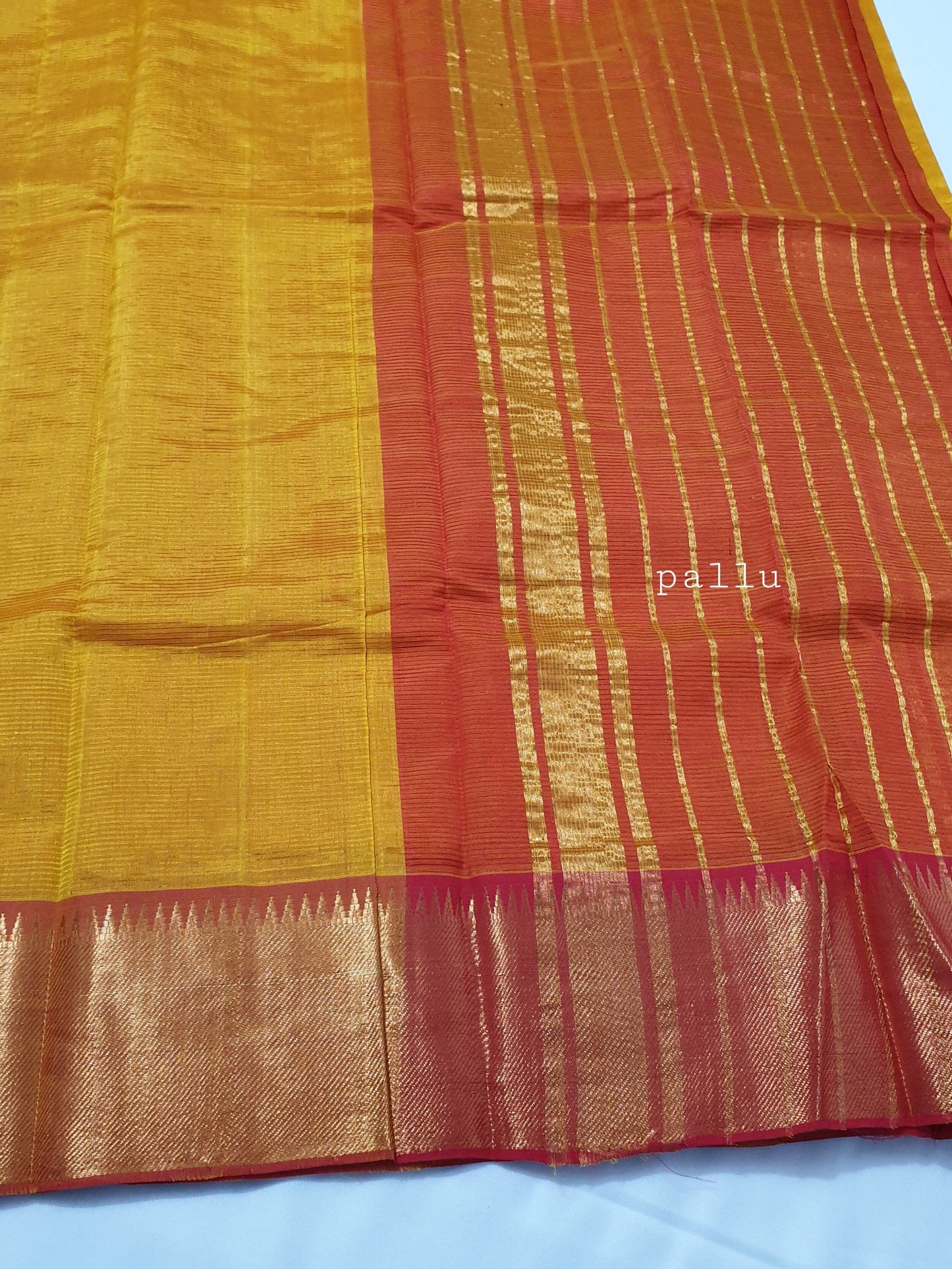 Mangalgiri Silk Cotton Saree with Blouse