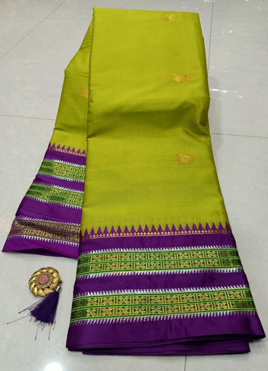 Narayanpeth Cotton Silk Saree with Blouse