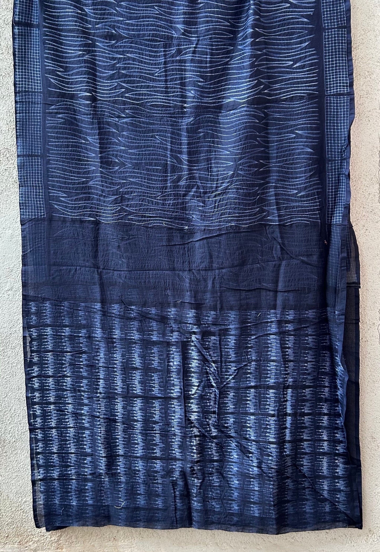 Needle Shibori Chanderi Silk Saree