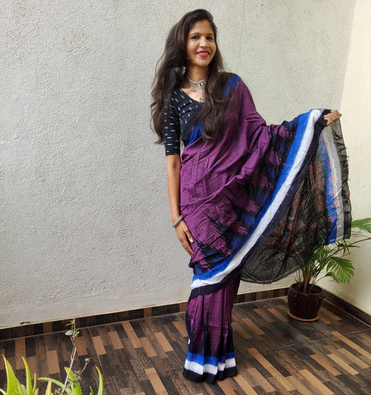 Odisha Ikat Hand woven Cotton Saree