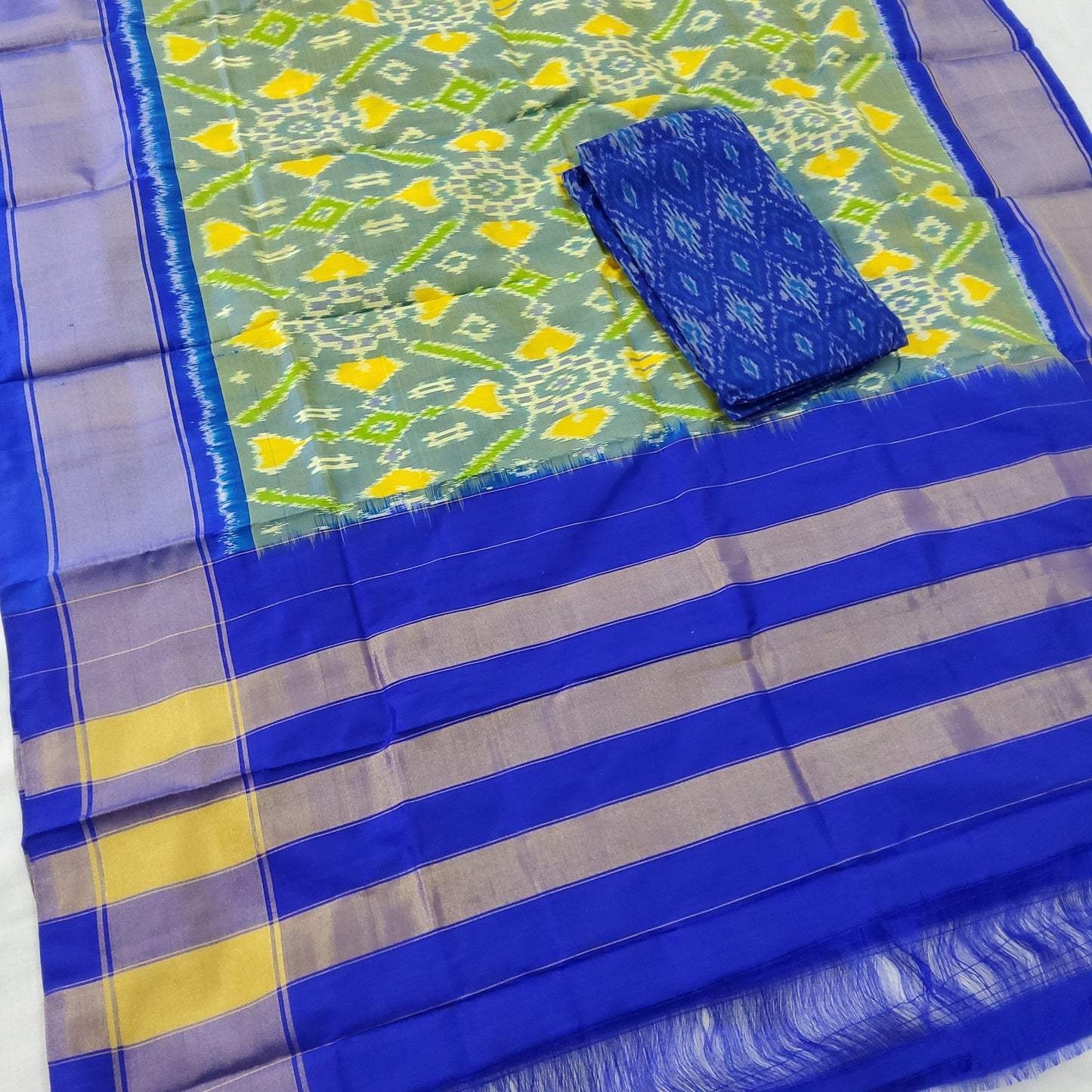 Pochampally Pure Silk Dress Material