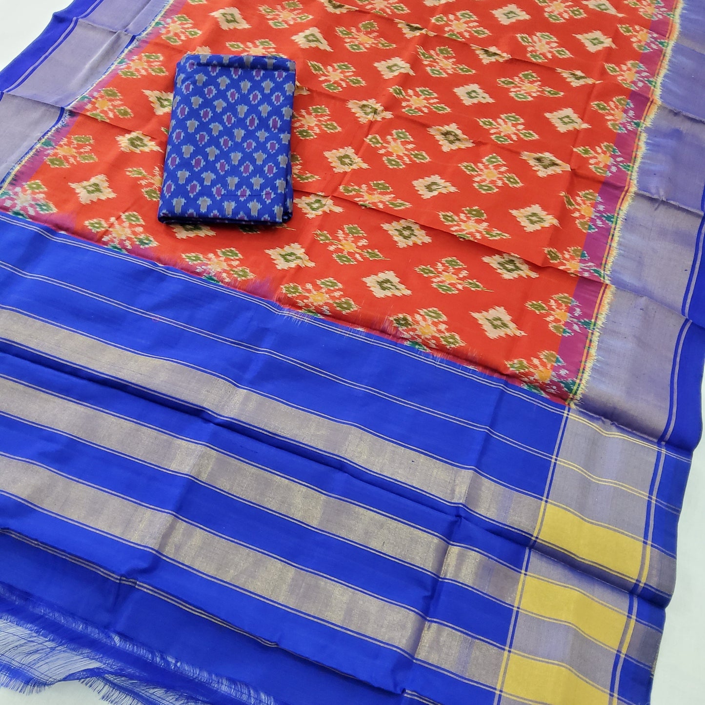 Pochampally Pure Silk Dress Material