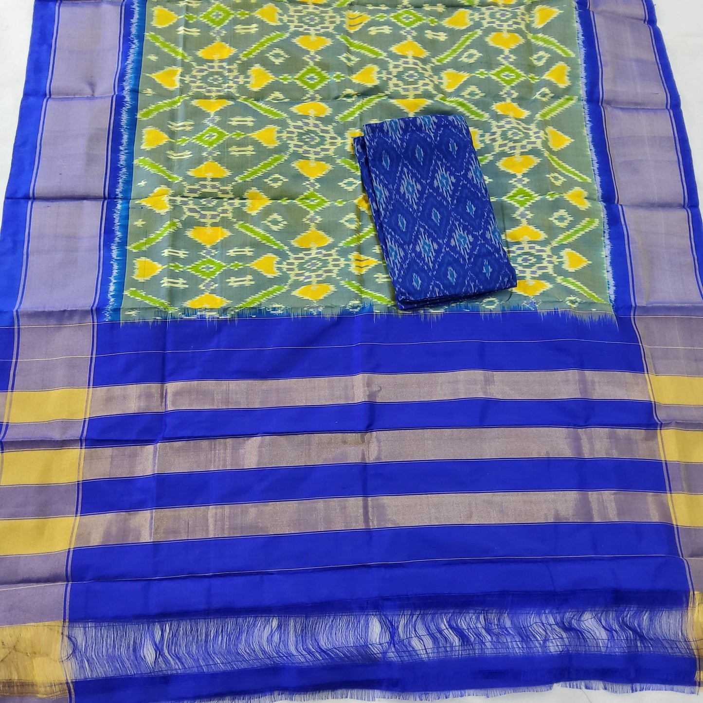 Pochampally Pure Silk Dress Material