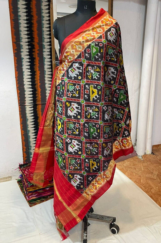Pochampally Pure Silk Patola Pattern Dupatta