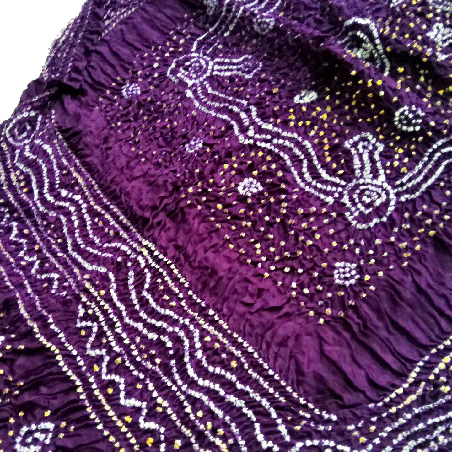 Pure Gajji Silk Bandhej dupatta with Lagdi Pallu