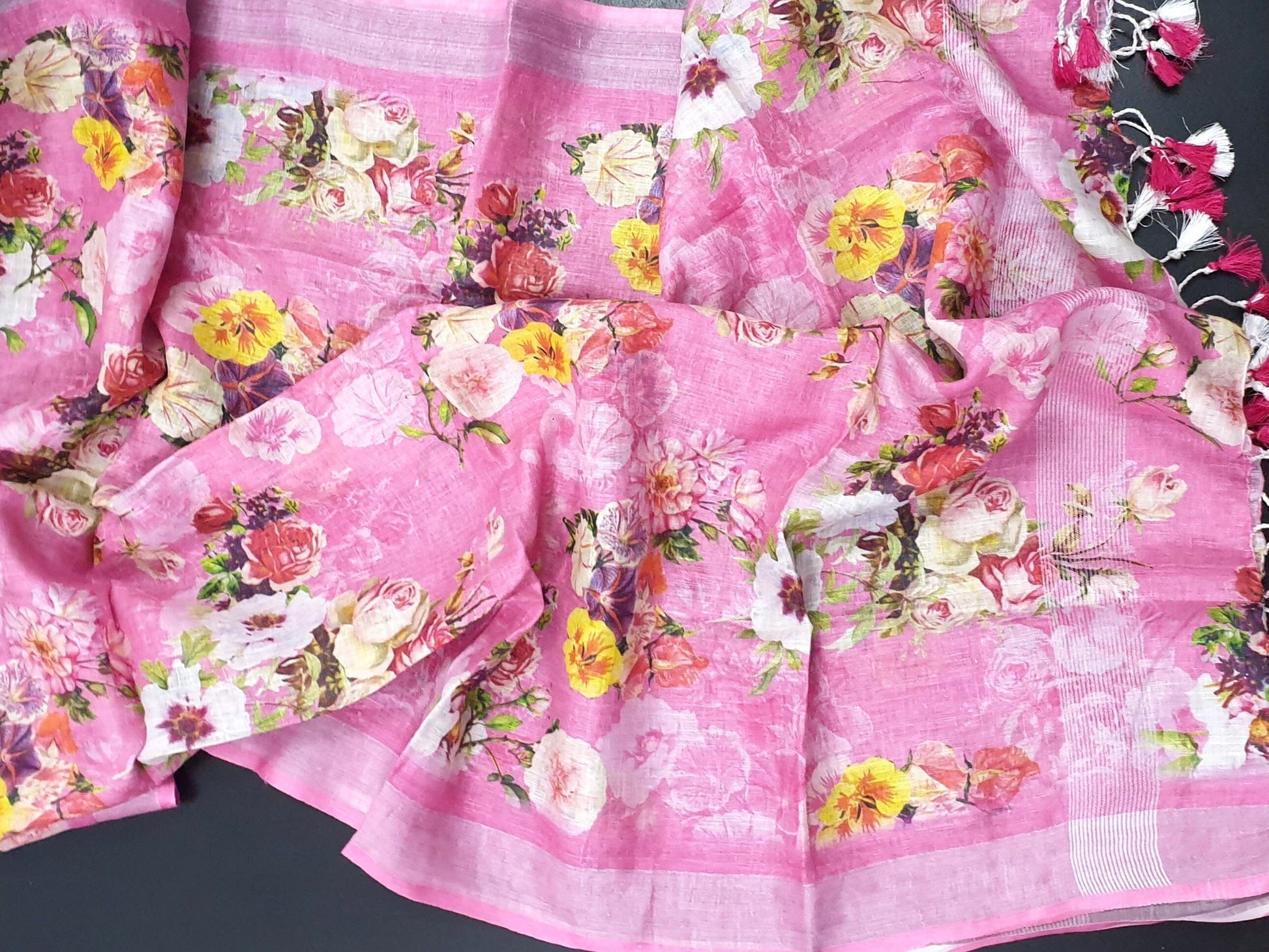 Pure Linen Digital Print Dupatta