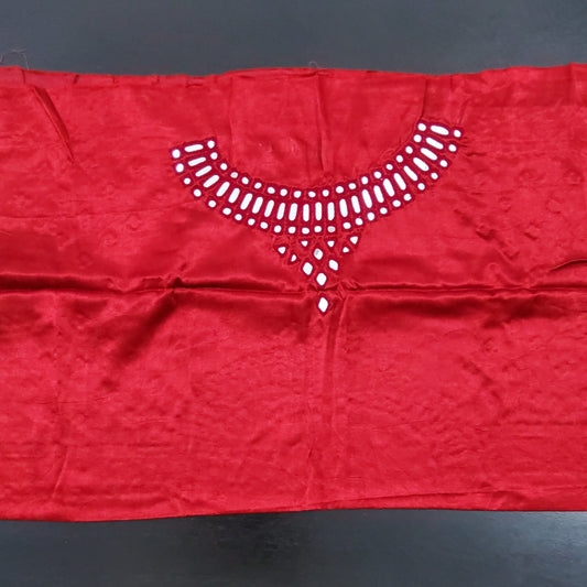 Mashroo Silk Mirror Work Blouse Piece