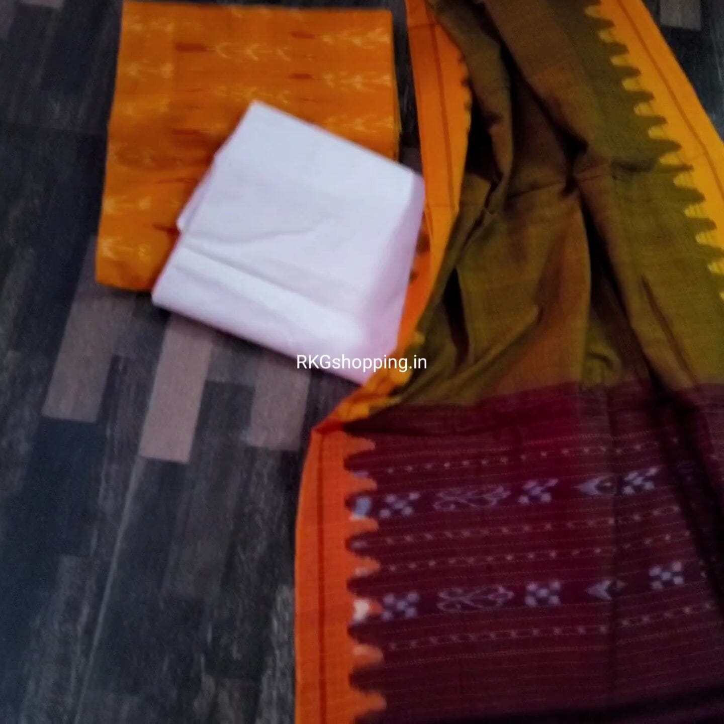 Traditional Indian wear Premium Hand Crafted Sambalpuri IKAT Weave Unstitched Dress Material / Salwar Suits ikkat ikath ikkath