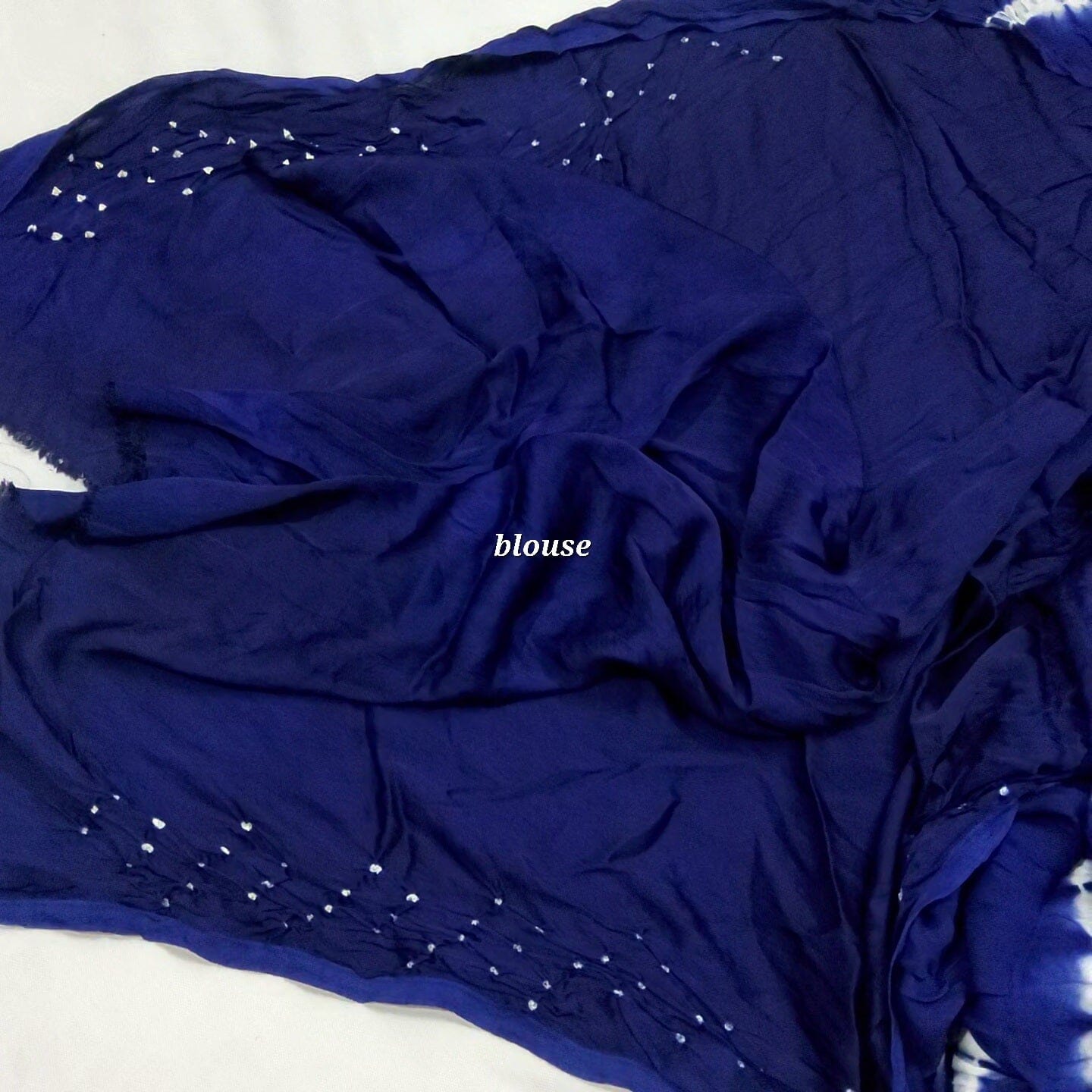 Shibori Modal Silk Saree with Tissue pallu