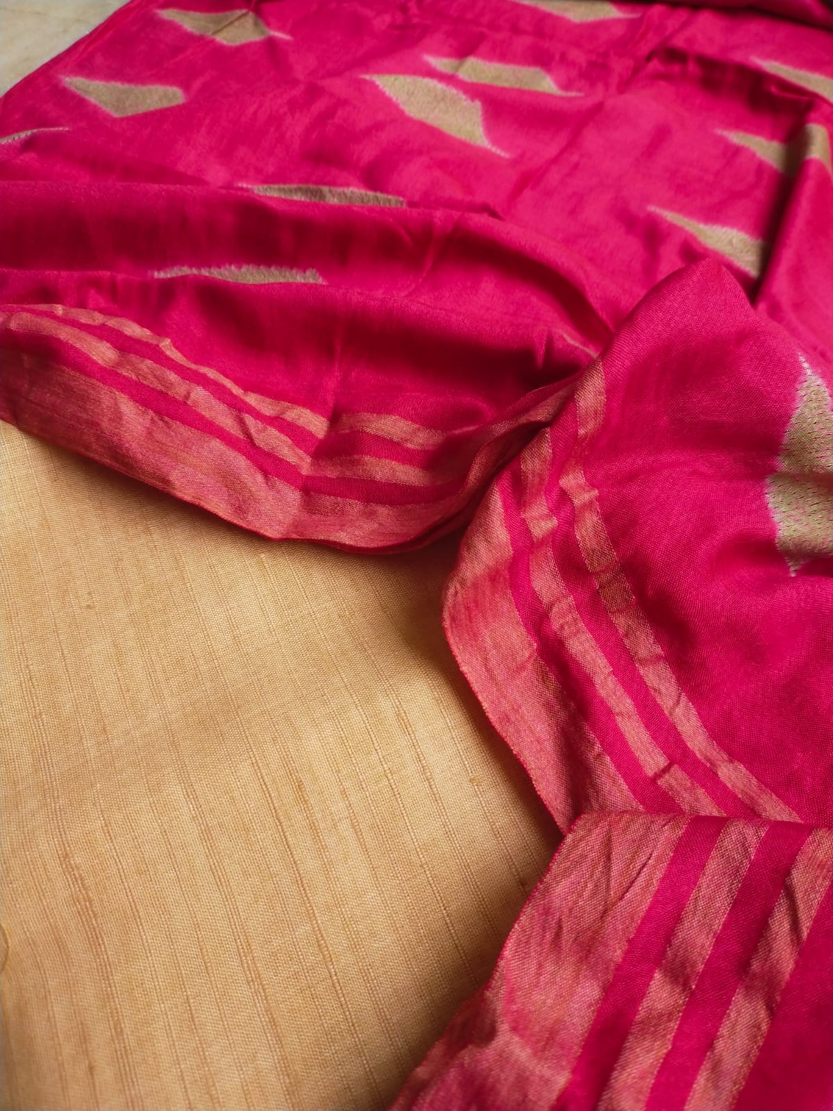 Silk Cotton Dress Material with Shibori Dupatta