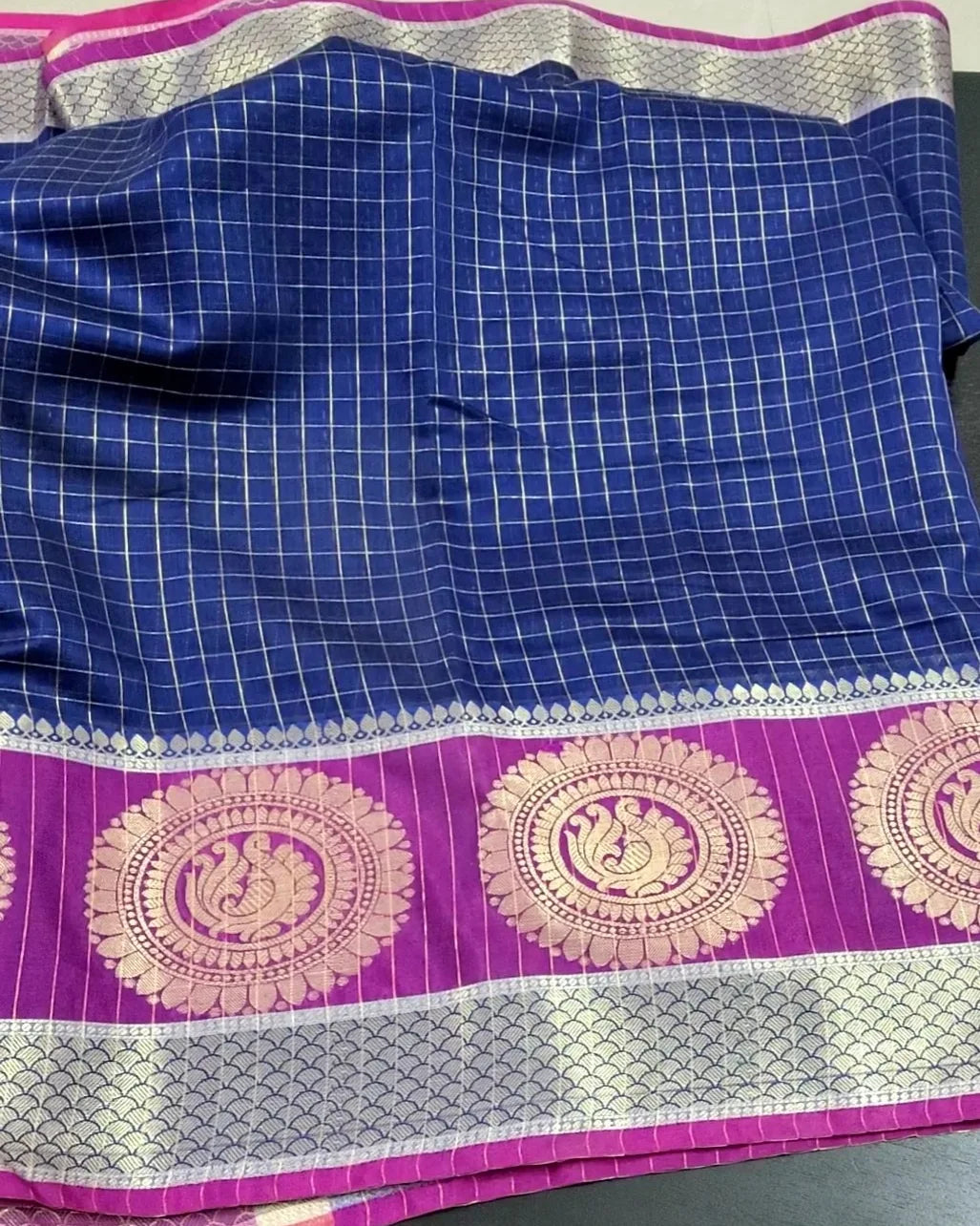 Silk Cotton Saree with Blouse